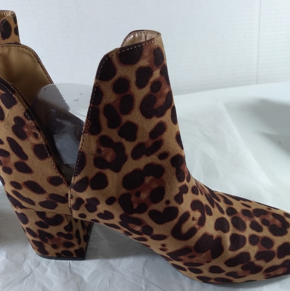 Unbranded leopard print Ankle boots Sz 9 Boho Festival Classic Western Animal Pr - Picture 5 of 14